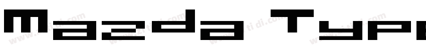 Mazda Type Regular字体转换